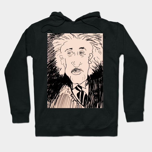 Albert Einstein Hoodie by TheArtQueenOfMichigan 
